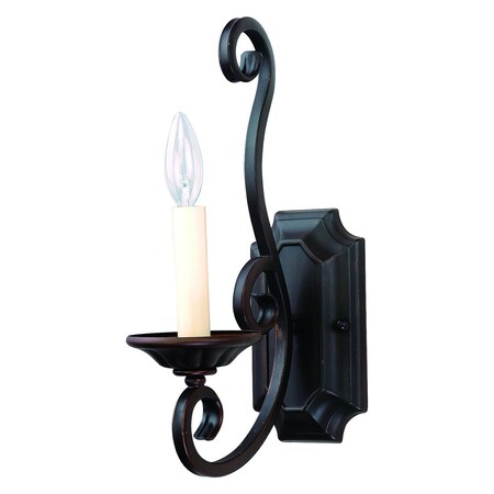 Maxim One Light Oil Rubbed Bronze Wall Light 12217OI